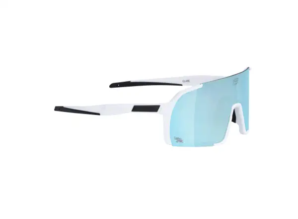Force Glare Brille weiß/blau Spiegelglas