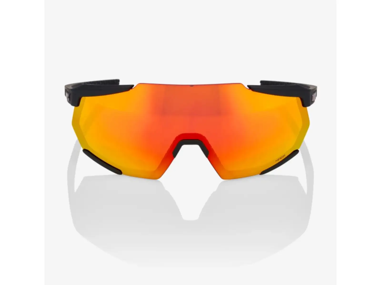 100% Racatrap 3.0 Brille Soft Tact Black/HiPER Red Multilayer Mirror Lens