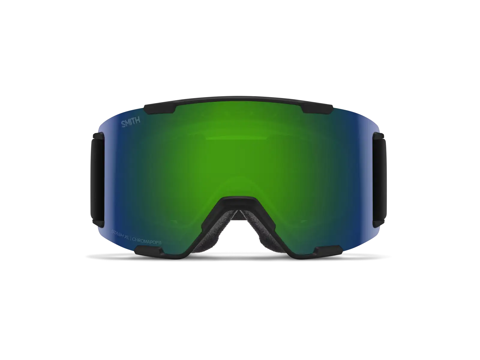Smith Stash XL Skibrille Black / ChromaPop Sun Green Mirror (2 Gläser)