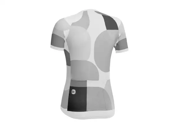 Dotout Camou Damen-Trikot mit kurzen Ärmeln in Weiß/Schwarz.