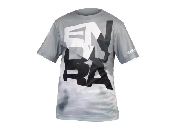 Endura SingleTrack Core Kindertrikot kurzarm Grau