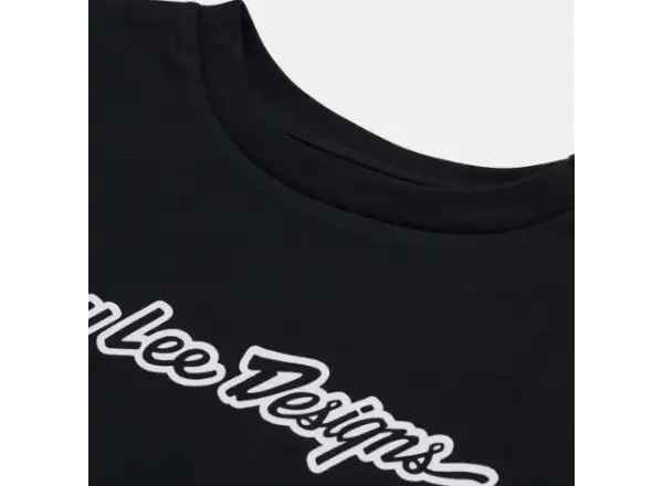 Troy Lee Designs Signature Damen T-Shirt Kurzarm Black