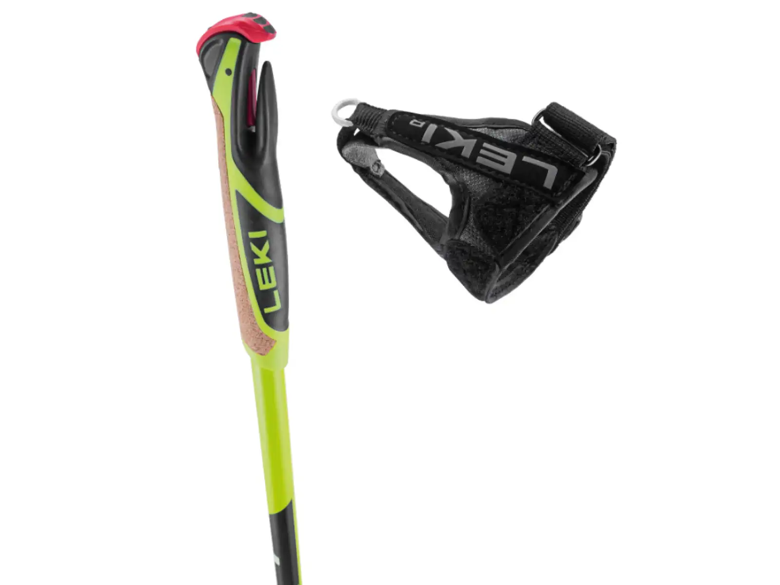 Leki CC 450 Stöcke Langlaufstöcke neon gelb/schwarz/weiß