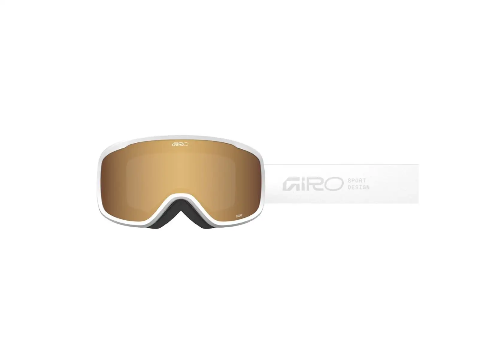 Giro Moxie Damen Skibrille weiß Stacked/Amber Gold/Yellow (2Gläser)