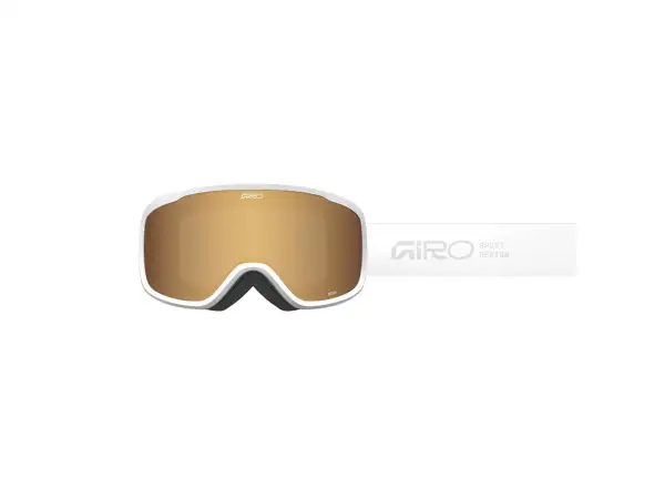 Giro Moxie Damen Skibrille weiß Stacked/Amber Gold/Yellow (2Gläser)