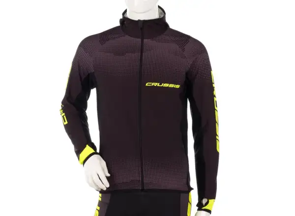 Crussis Herrenhoodie schwarz/gelb