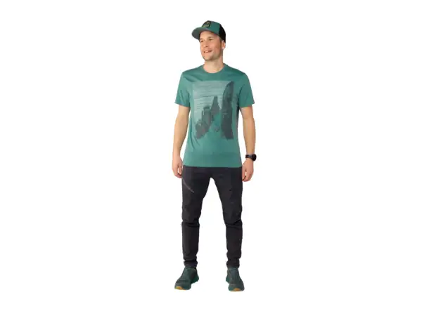 Dynafit X Simon Charriere Herren T-Shirt Kurzarm Atlantic/Dolomiti