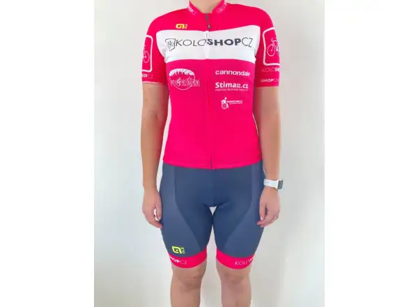 Alé Team Prime Koloshop LTD Damen-Trikot Kurzarm pink/weiß