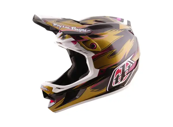 Troy Lee Designs D4 Carbon MIPS Cyclops Helm Gold