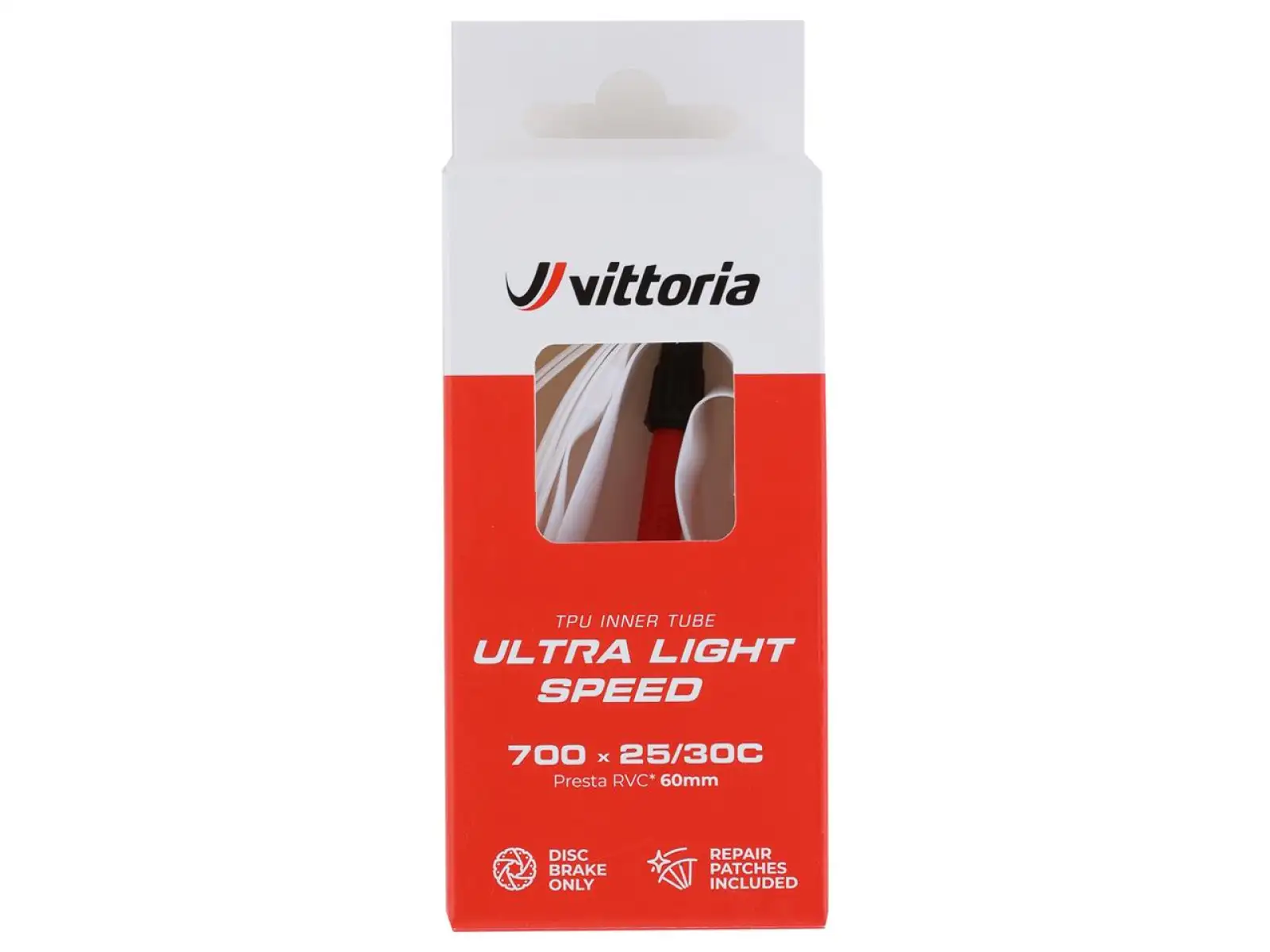 Vittoria Ultra Light Speed 700x25/30 mit RVC-Ventil 60 mm.