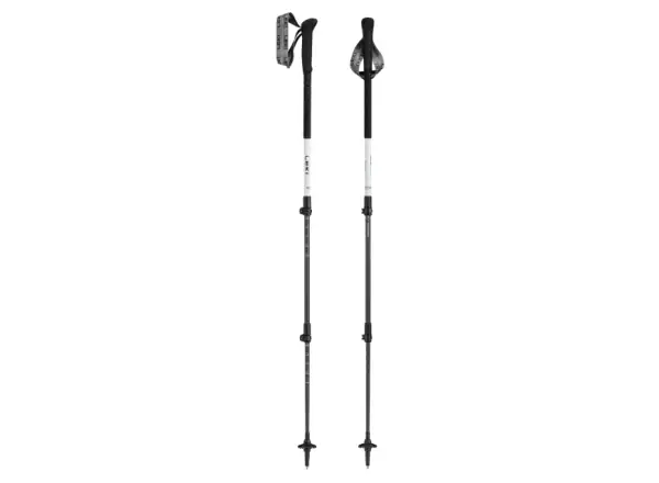 Leki Skytera Carbon Lite Trekkingstöcke white-black-neonorange