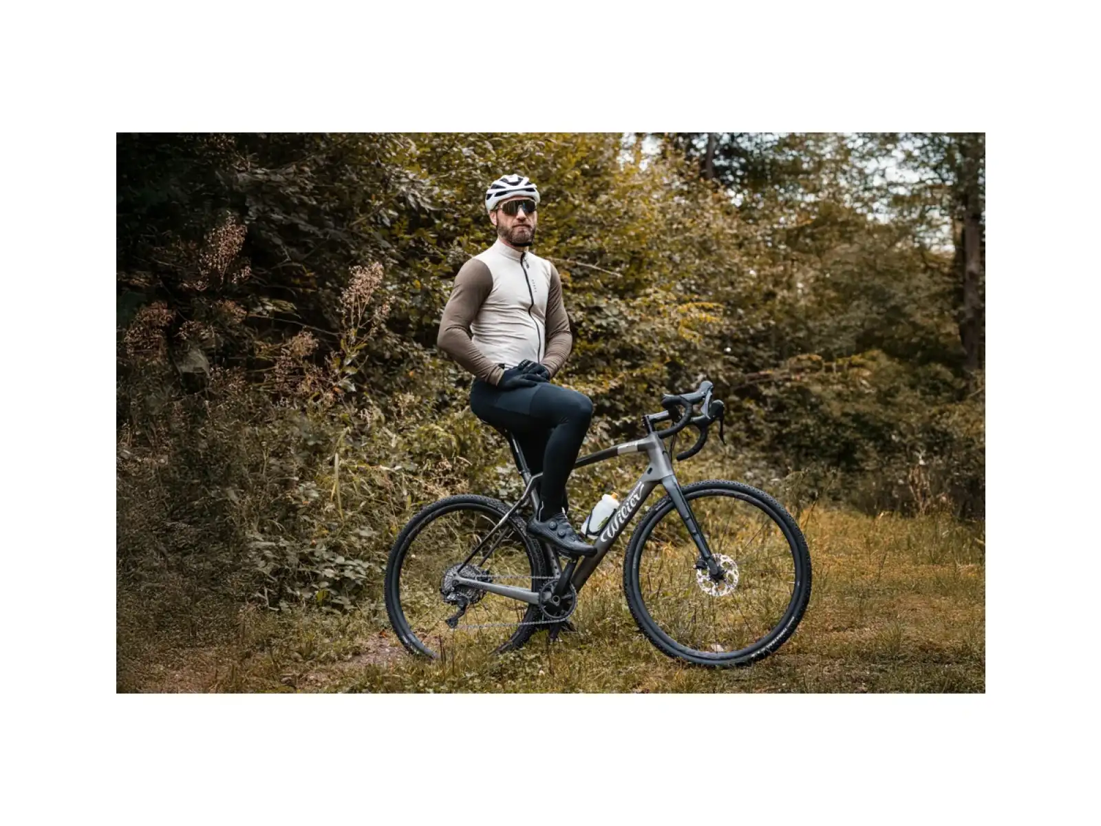 Force Strive Radbrille transparent/schwarz verspiegeltes Glas