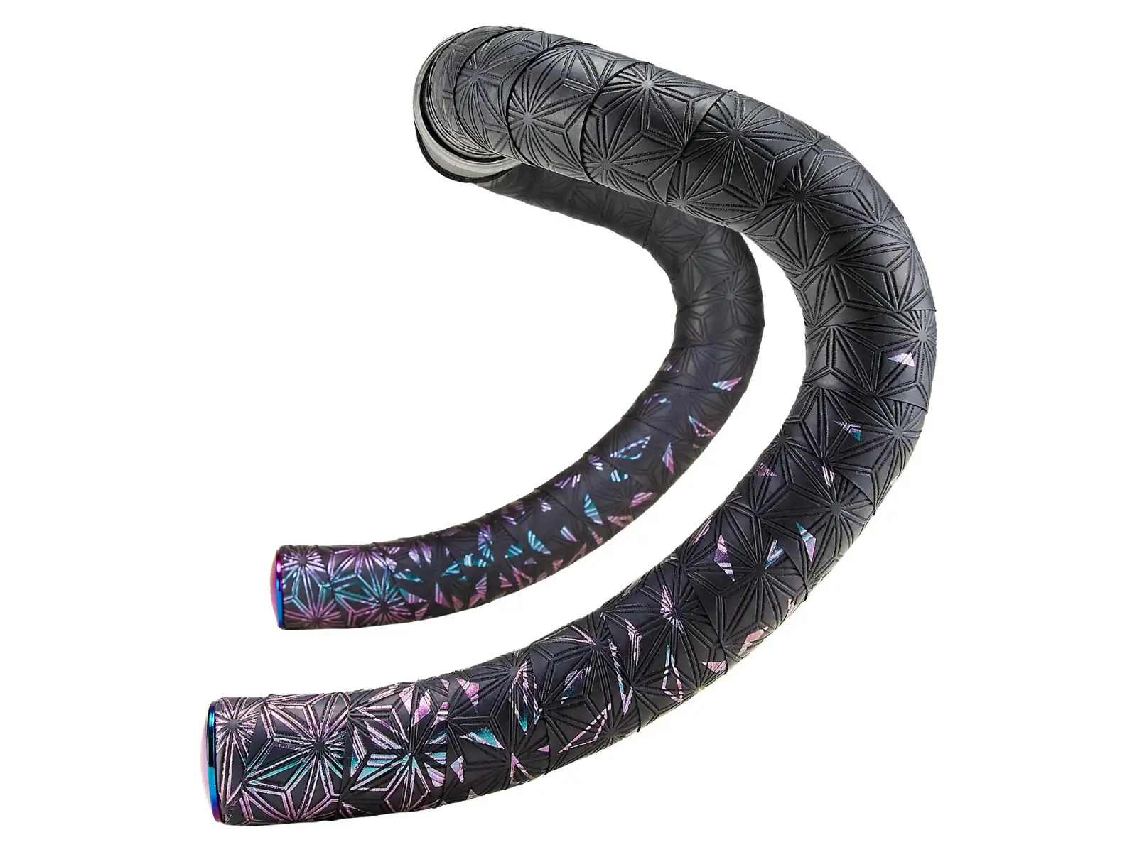 Supacaz Super Sticky Kush Star Fade Lenkerband Oil Slick/Oil Slick plugs