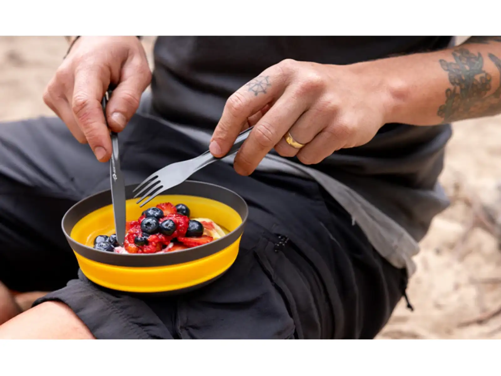 Sea to Summit Frontier Ultralight faltbare Schüssel L Oranger
