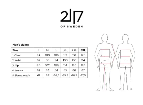 2117 of Sweden Krasse Herren Skihose schwarz