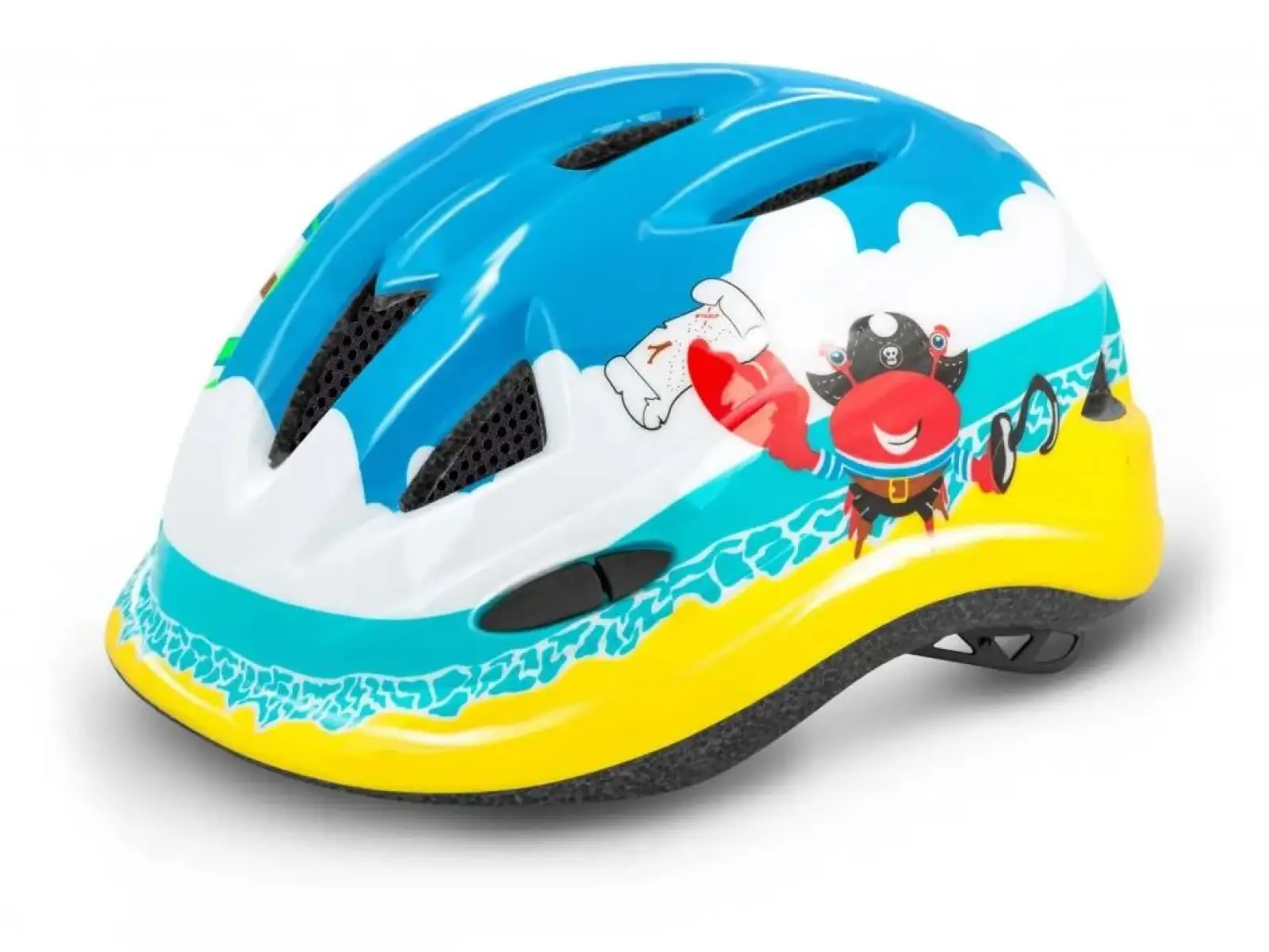 R2 Lucky Kinderhelm blau/gelb