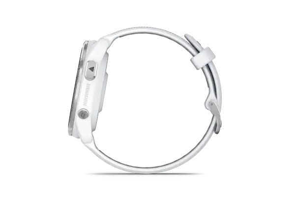 Garmin Forerunner 965 Smartwatch Silber Titan/Weiß