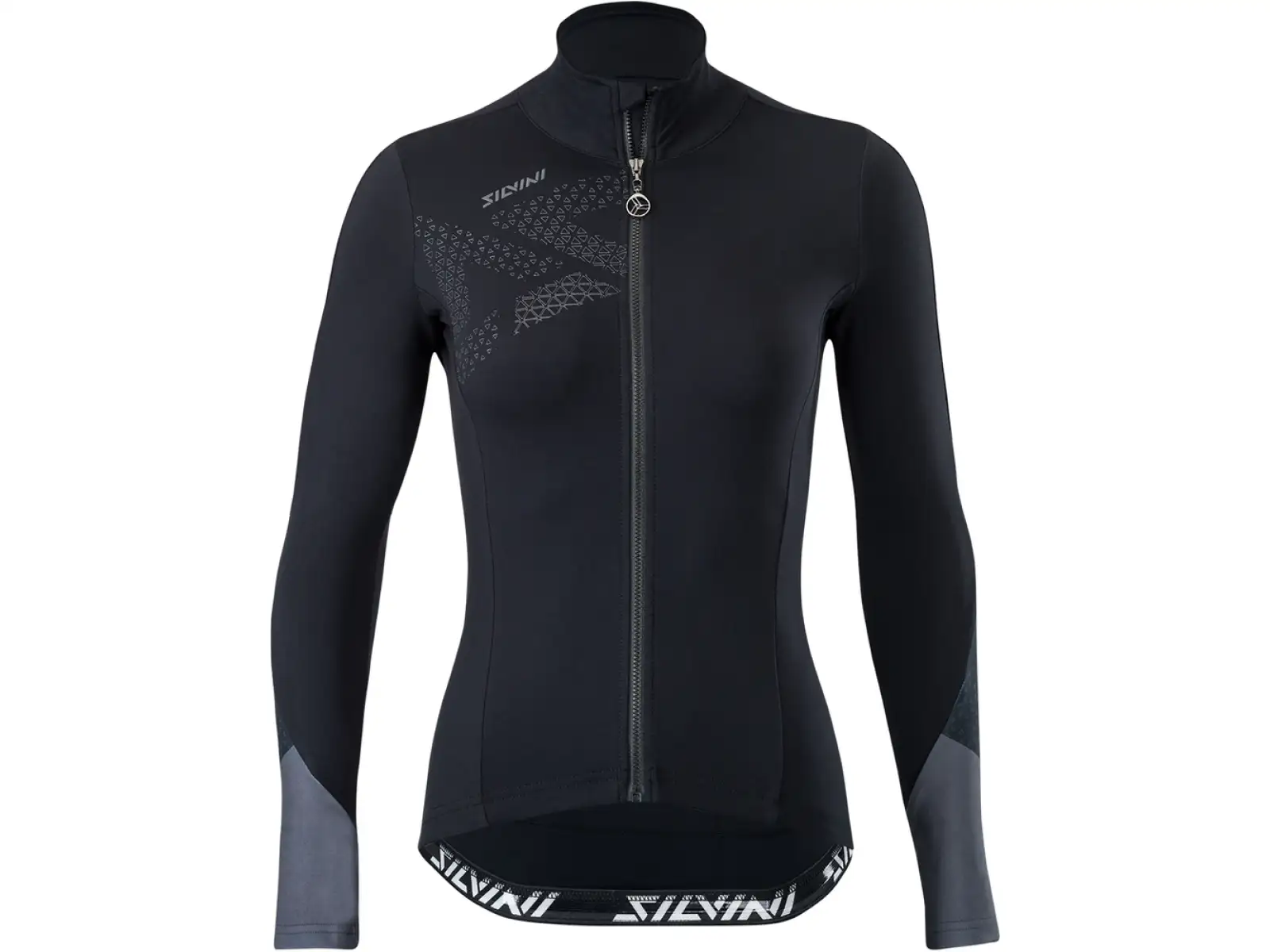 Silvini Calvana Damen Langarmtrikot Schwarz/Anthrazit
