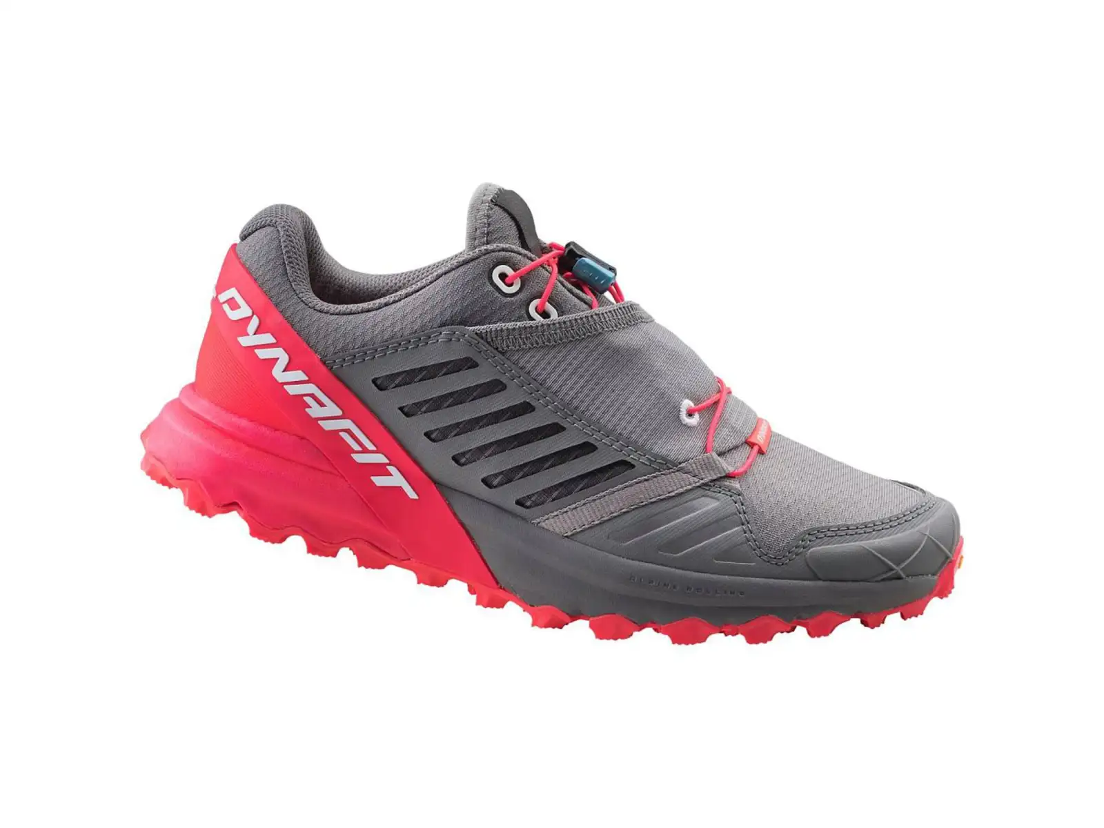 Dynafit Alpine Pro Damen-Laufschuhe in Quiet Shade/Fluo Pink.
