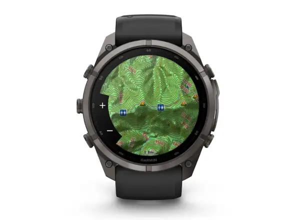 Garmin Fénix 9 Pro inReach 51 mm Smartwatch Carbon gray DLC Titanium Black/Pebble gray