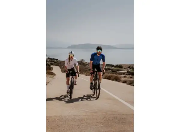 Force Pulse Fahrradbrille schwarz/blaues verspiegeltes Glas