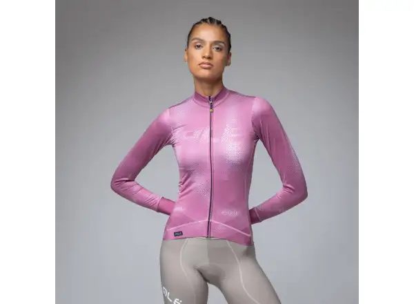 Alé PR-E Sauvage Damen Thermotrikot langärmlig Mulberry