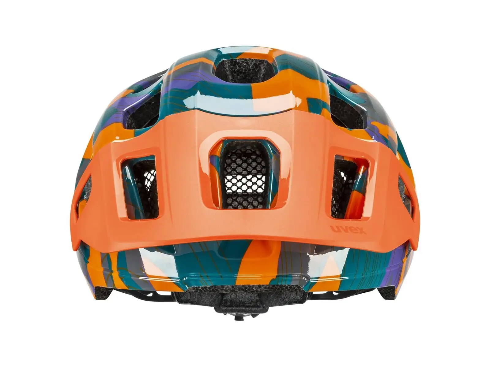 Uvex React JR Kinderhelm Papaya Camo