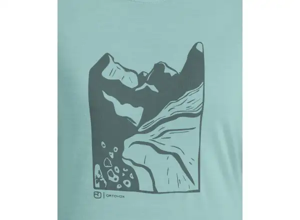 Ortovox 120 Cool Tec Mtn Cut Damen T-Shirt Kurzarm - Aquatic Ice M