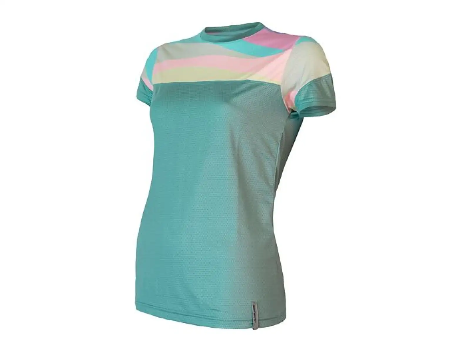 Sensor Coolmax Impress Damen T-Shirt kurzarm Mint/Stripes