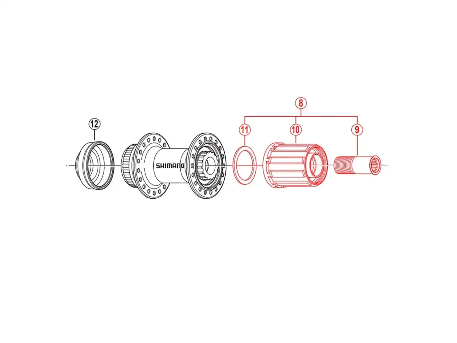 Shimano FH-RM66 Kassettenträger – Ersatzteil für Hinterradnaben
