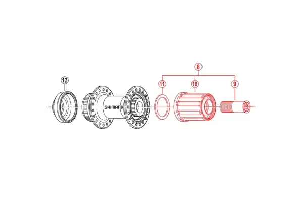 Shimano FH-RM66 Kassettenträger – Ersatzteil für Hinterradnaben