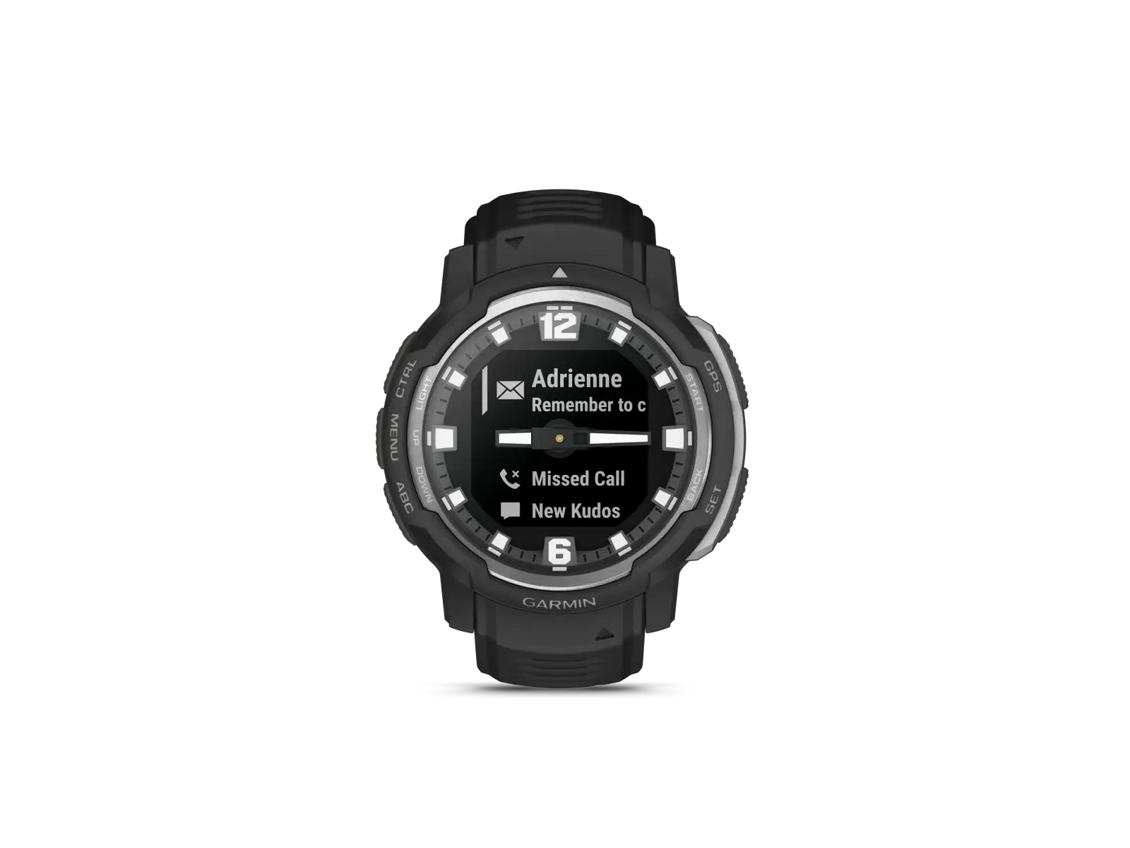 Garmin Instinct Crossover Standard Edition Smartwatch Schwarz