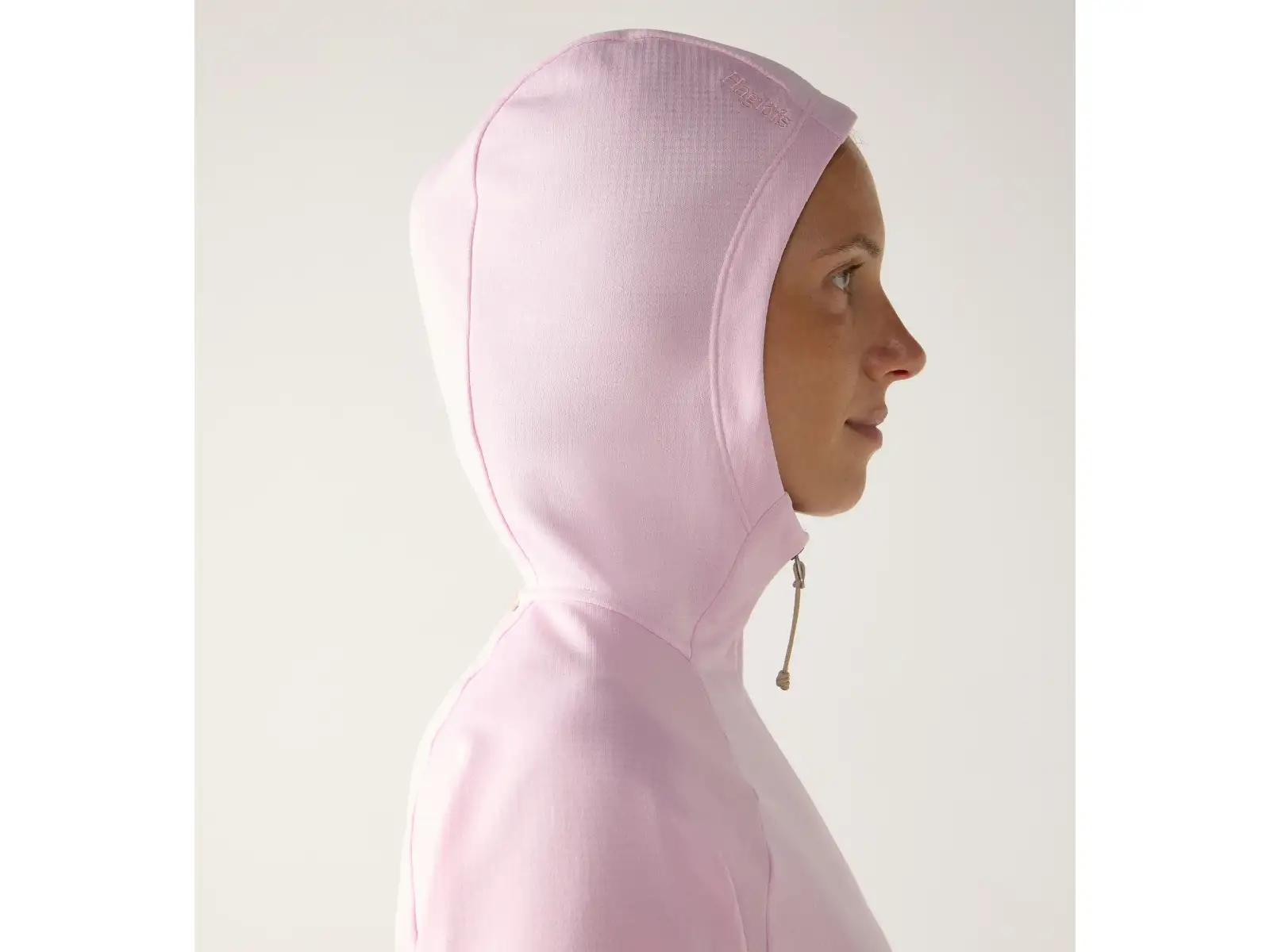 Haglöfs Korp Mid Hood Damen-Sweatshirt Fresh Pink