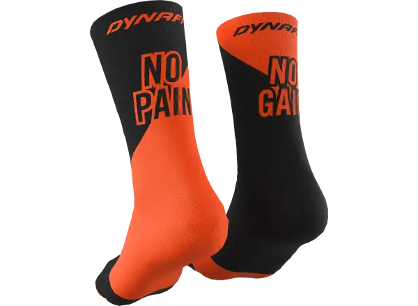 Dynafit Kein Schmerz, kein Gewinn Sportsocken Shocking Orange.