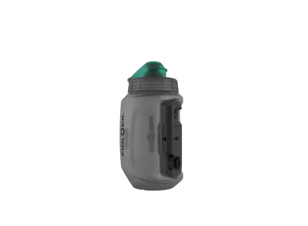 Fidlock Twist Set antibakterielle Flasche Smoke 550 ml + Basis am Rahmen