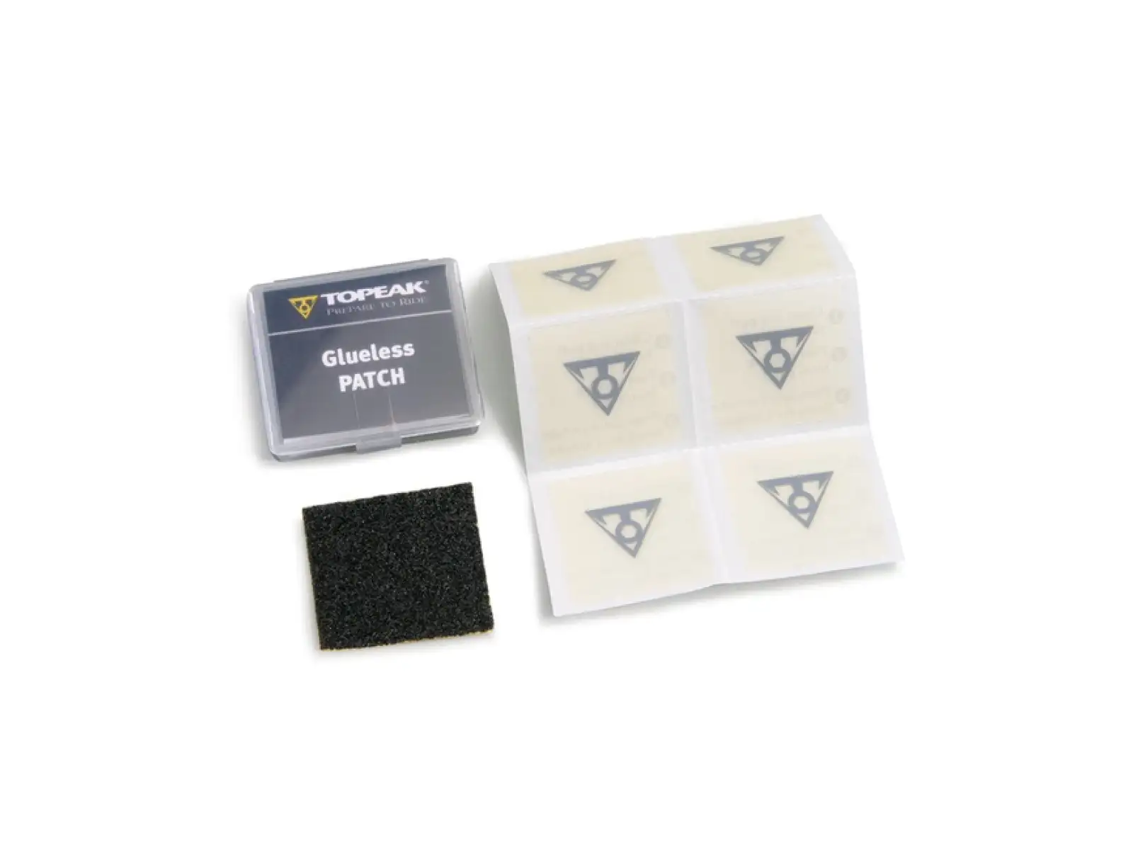 Topeak Selbstklebende Flickenset 6 Stück + Schleifpapier