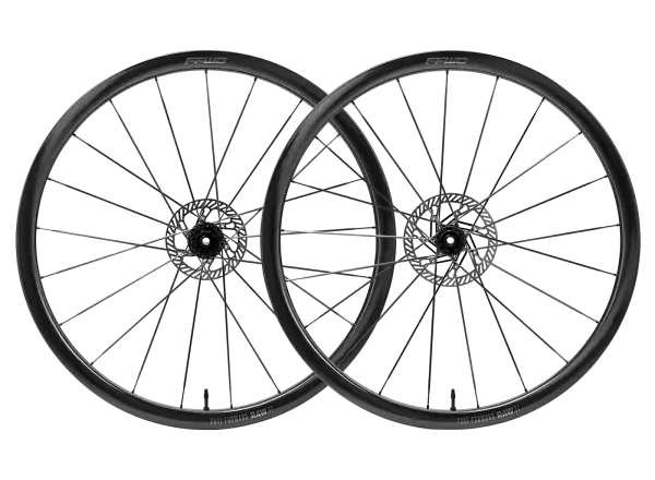 FFWD RAW CS 33 Straßenrad-Radsatz, glänzendes Schwarz