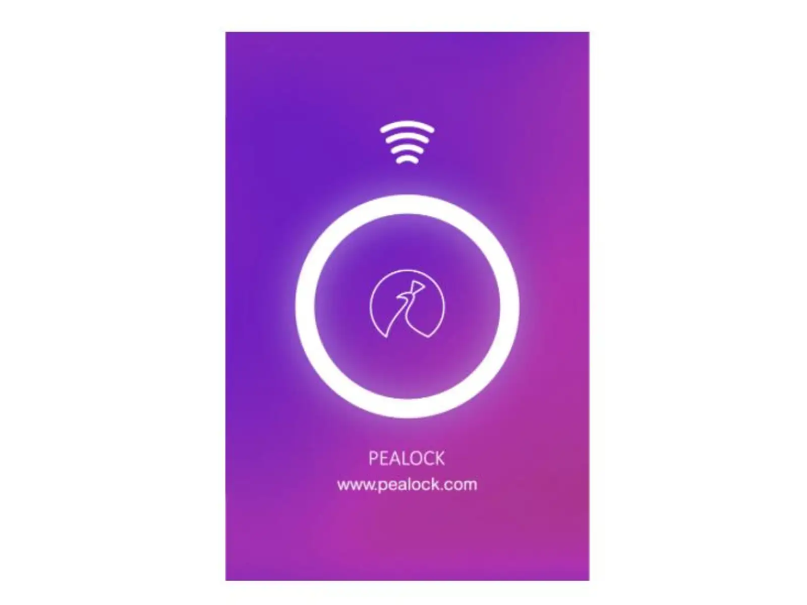 Pealock NFC Karte in Pink