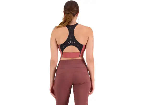 Mons Royale Stratos Merino Shift Sport-BH in Terrakotta