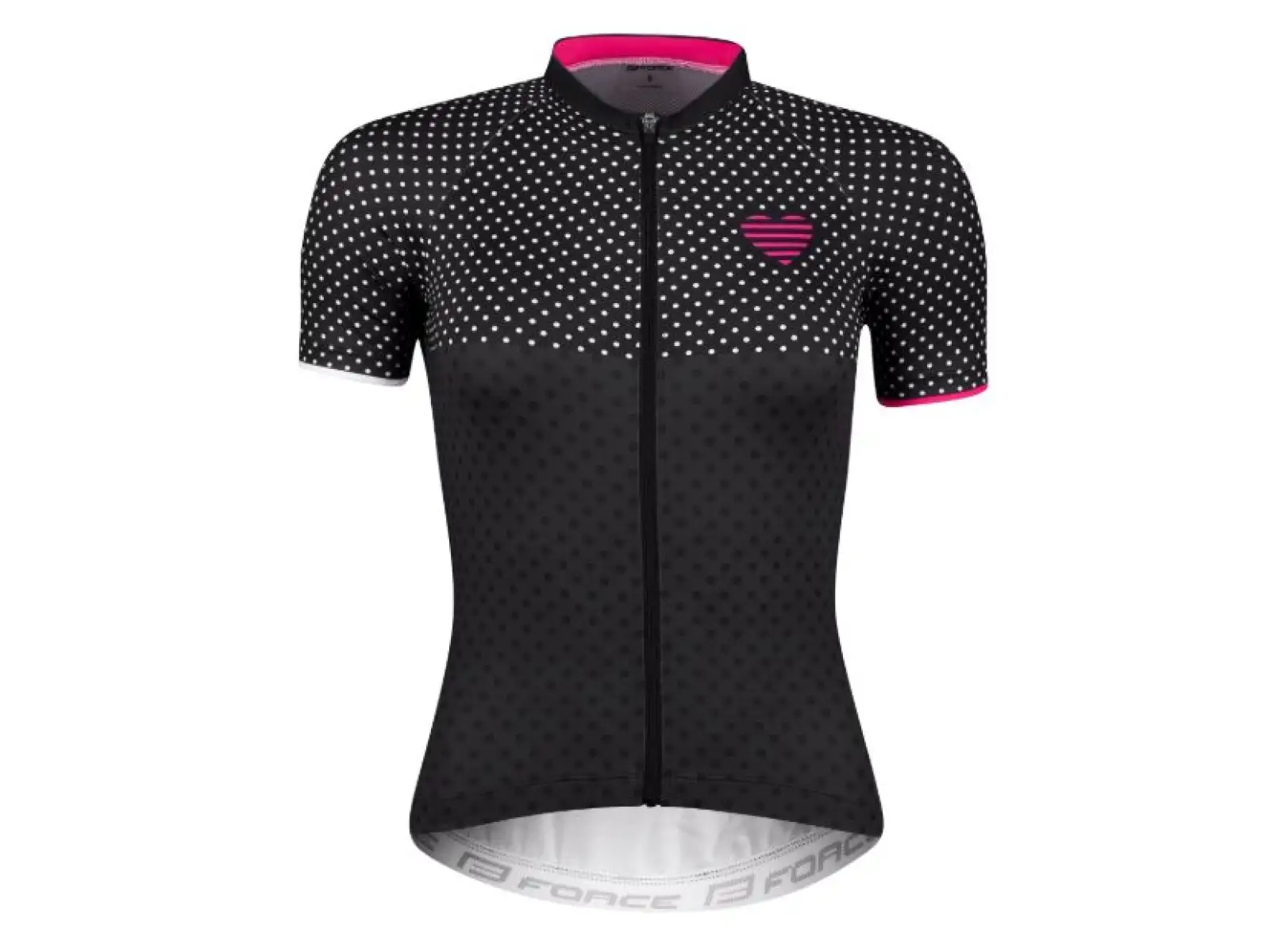 Force Points Damen Kurzarmtrikot schwarz/rosa