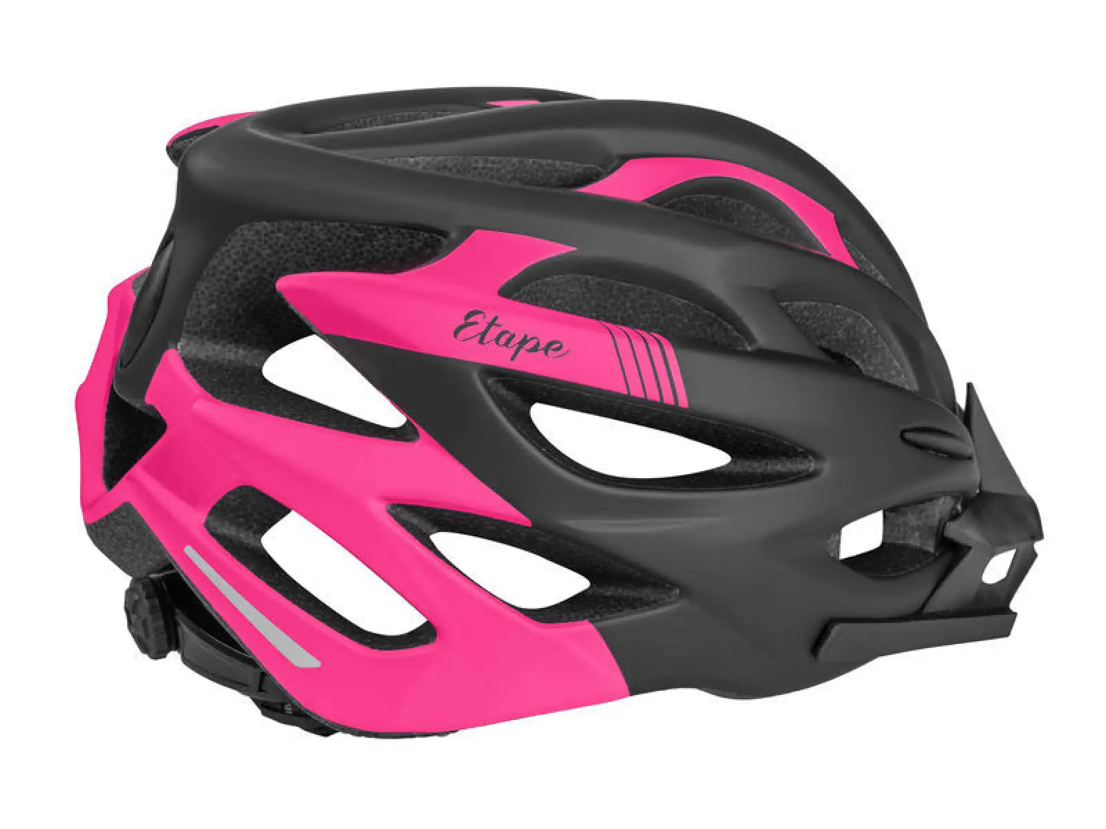Etape Vesper Damen-Fahrradhelm schwarz/rosa matt