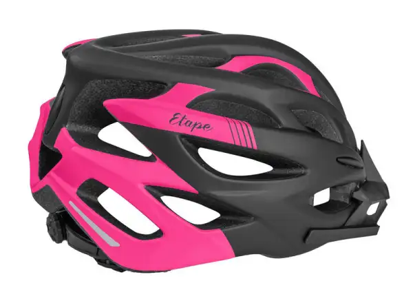 Etape Vesper Damen-Fahrradhelm schwarz/rosa matt
