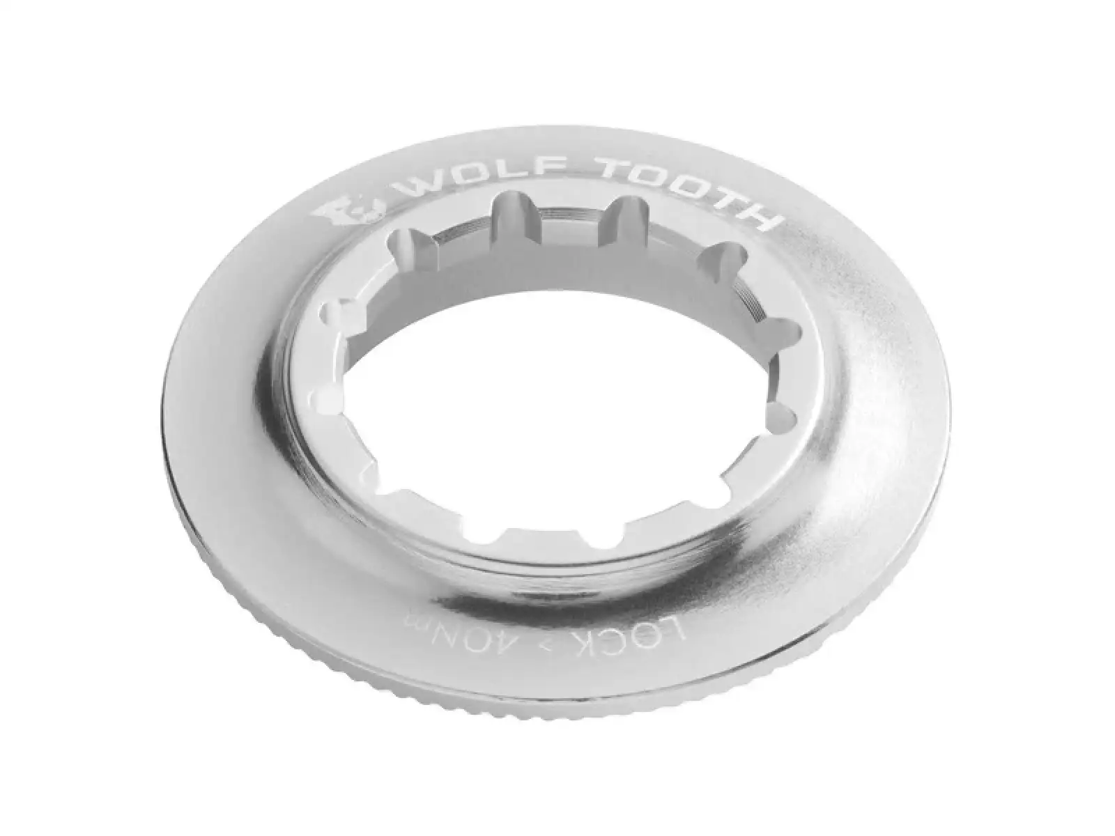 Wolf Tooth Mutter Centerlock Rotor Internal Spline raw silber