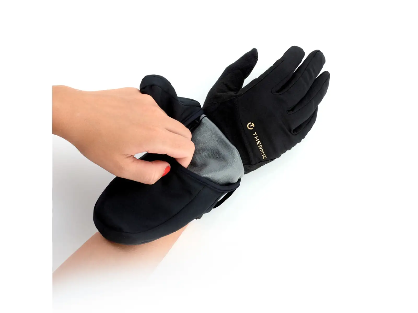 Thermic Vielseitige Leichte beheizte Handschuhe schwarz