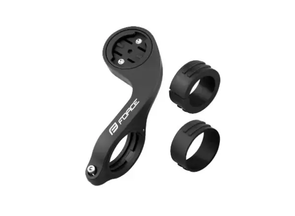 Force vorgelegte Halterung für Garmin-Fahrradcomputer.