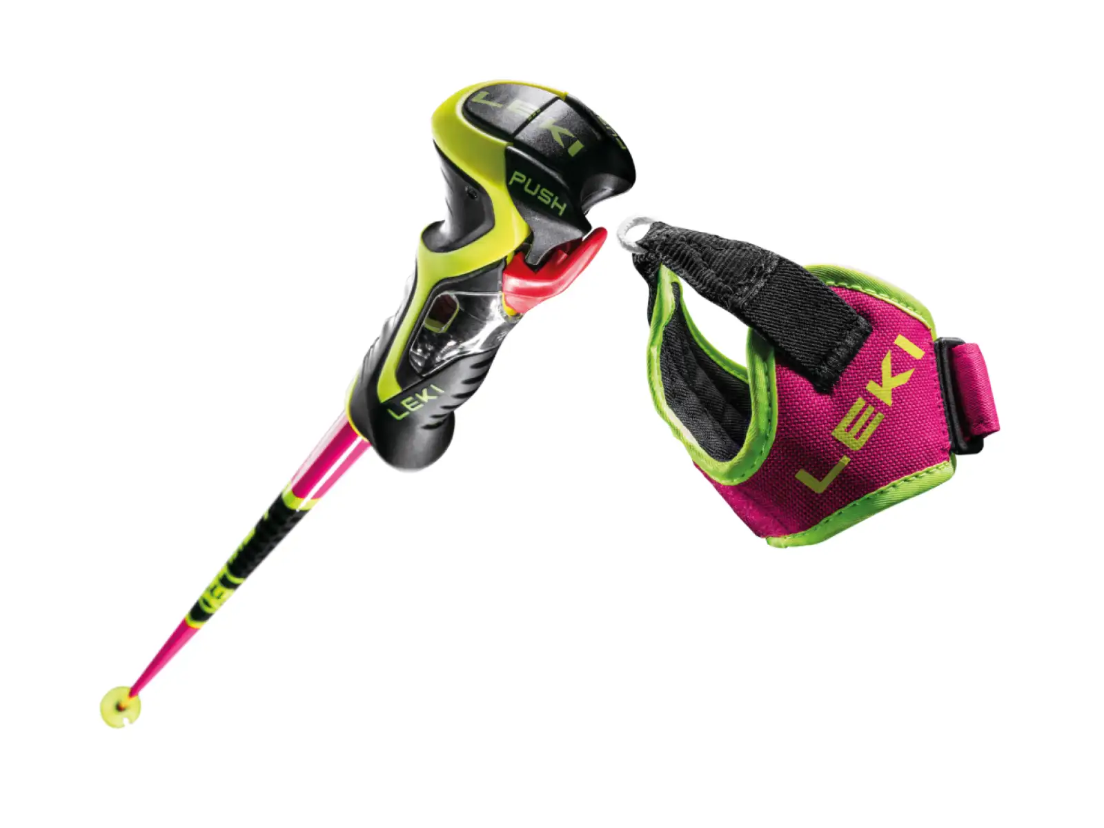 Leki WCR TBS SL 3D alpinski stöcke Neonpink/Black/Neonyellow