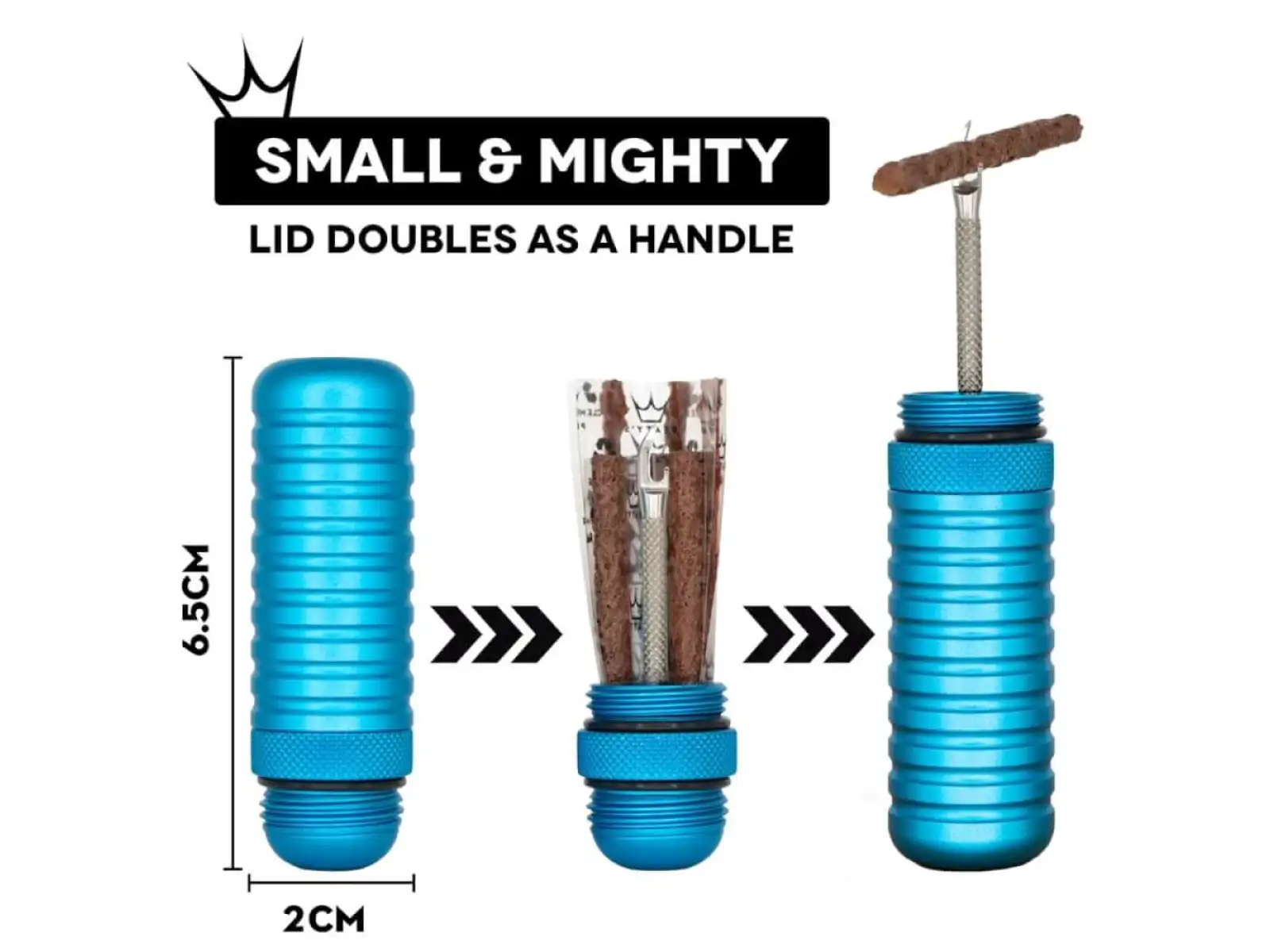 Peatys Holeshot Reparaturset für Tubeless-Reifen Türkis