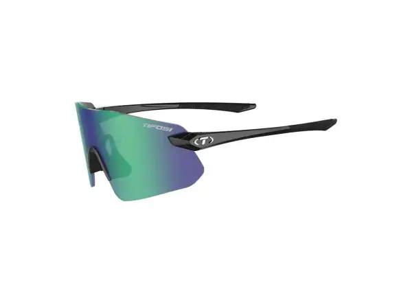 Tifosi Vogel SL Sportbrille Gloss Black/Smoke Green Mirror