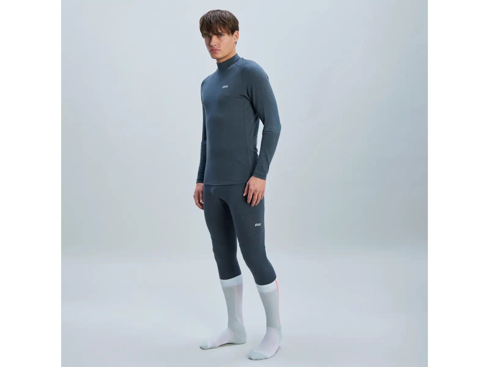 POC Layer Merino Herren Unterhemd langer Ärmel Sylvanitgrau