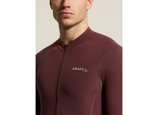 Craft Endur Training Herren-Trikot Langarm rot